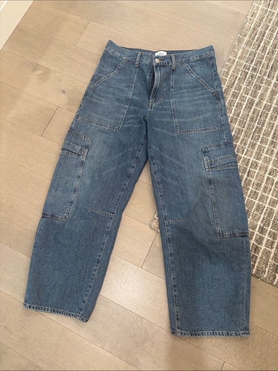Citizens Of Humanity Denim - Citizens Of Humanity Indigo Relaxed Cargo Jeans